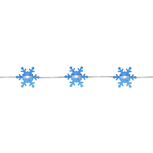 Northlight 20Count Blue Snowflake LED Christmas Fairy Lights 6ft Copper Wire Wayfair Canada